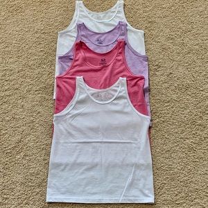 Girl’s set of 4 tanks